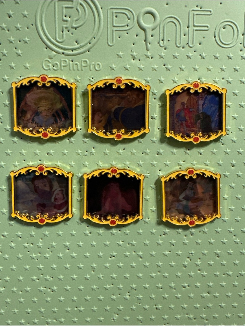 Loungefly Disney Beauty and the Beast Lenticular Blind Box Pin FULL SET Of 6